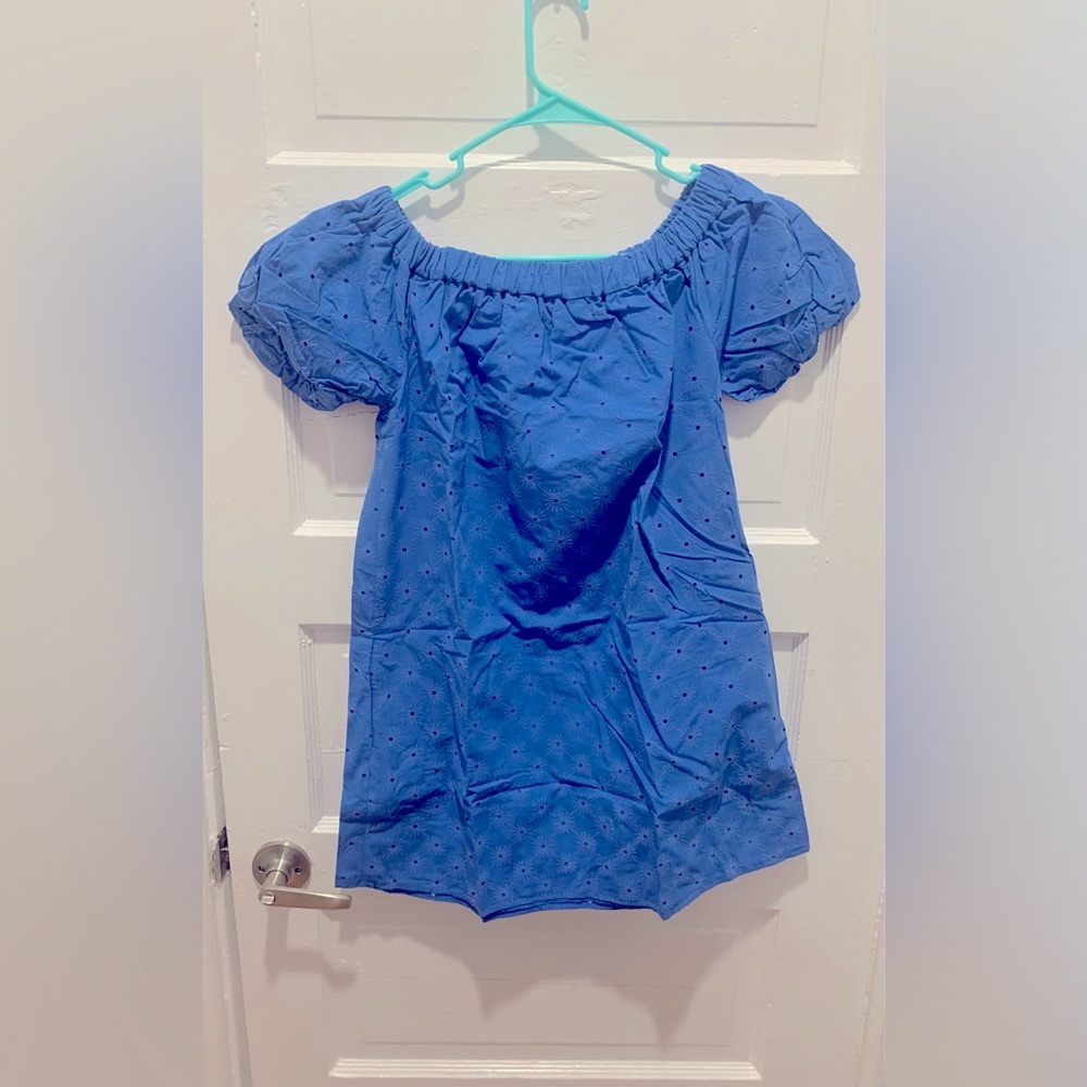 Zara Blue Off-Shoulder Dress